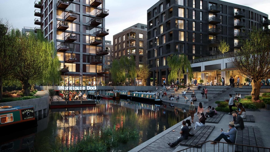 Workhouse Dock Dusk The Waterside Brentford